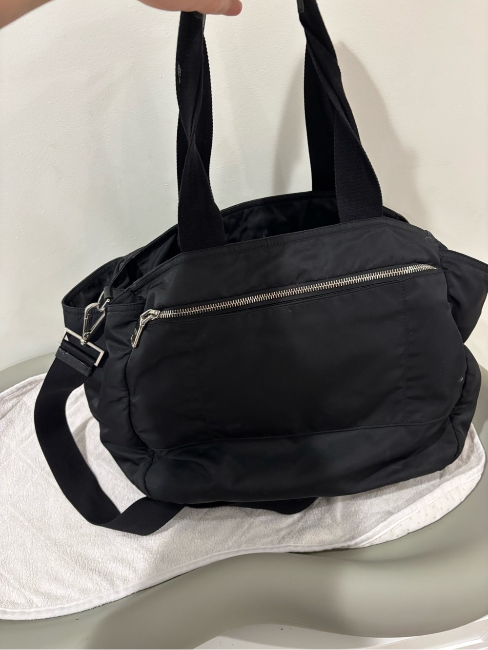 Prada Black maturnity diaper bag Nylon Shoulder Tote - Picture 4 of 4